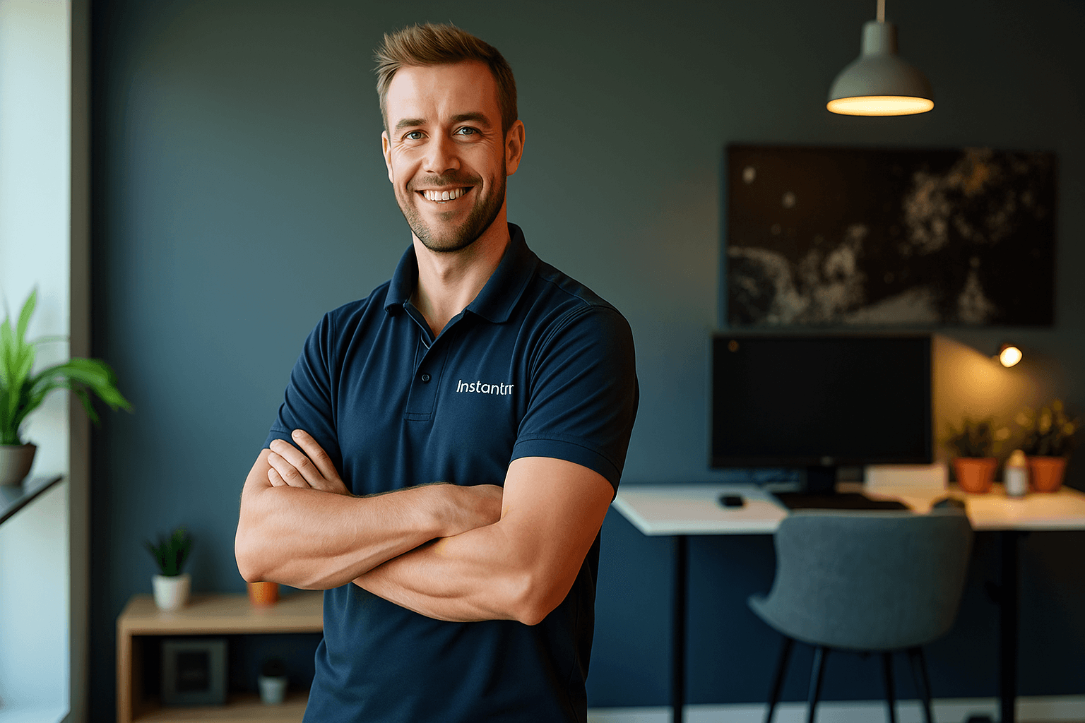 InstantIT monteur helpt klant met computerhulp aan huis in Den Haag